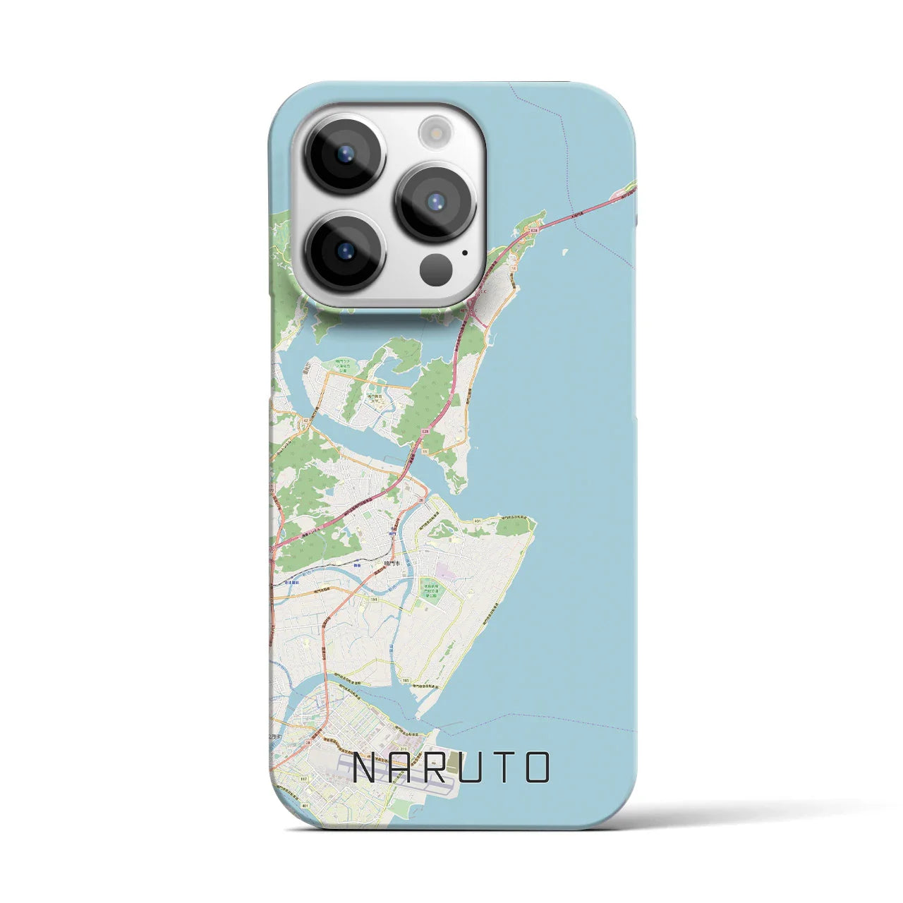 【鳴門(徳島県)】地図柄iPhoneケース(バックカバータイプ)