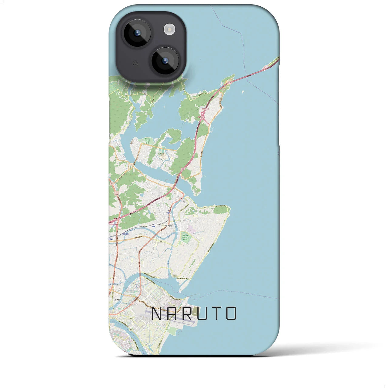 【鳴門(徳島県)】地図柄iPhoneケース(バックカバータイプ)