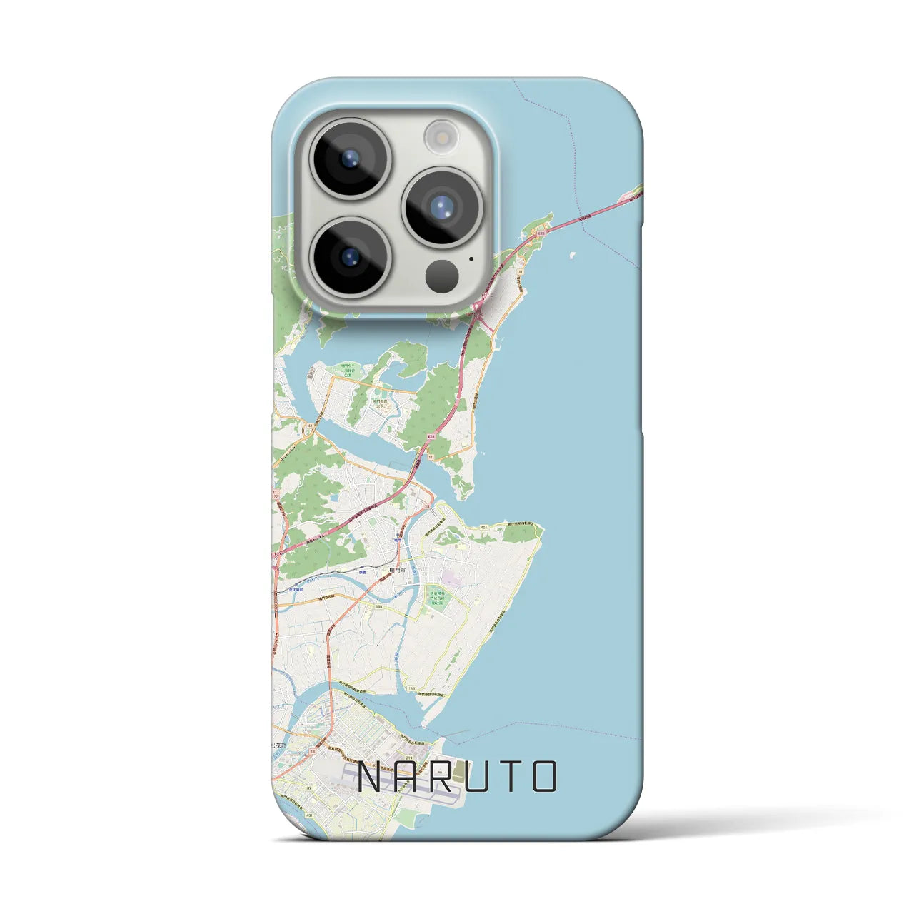 【鳴門(徳島県)】地図柄iPhoneケース(バックカバータイプ)