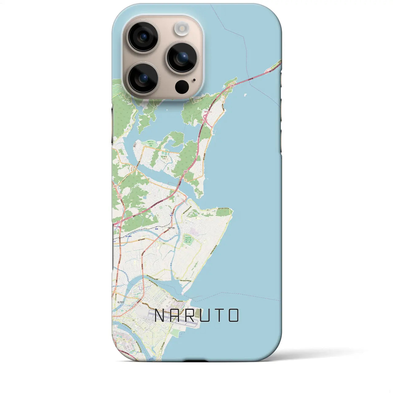 【鳴門(徳島県)】地図柄iPhoneケース(バックカバータイプ)