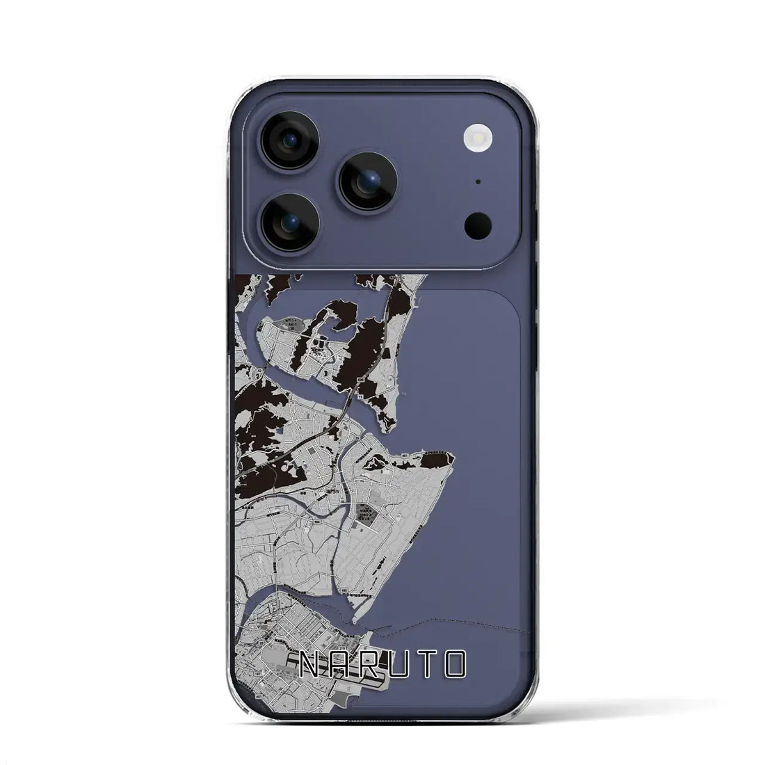 【鳴門(徳島県)】地図柄iPhoneケース(クリアタイプ)