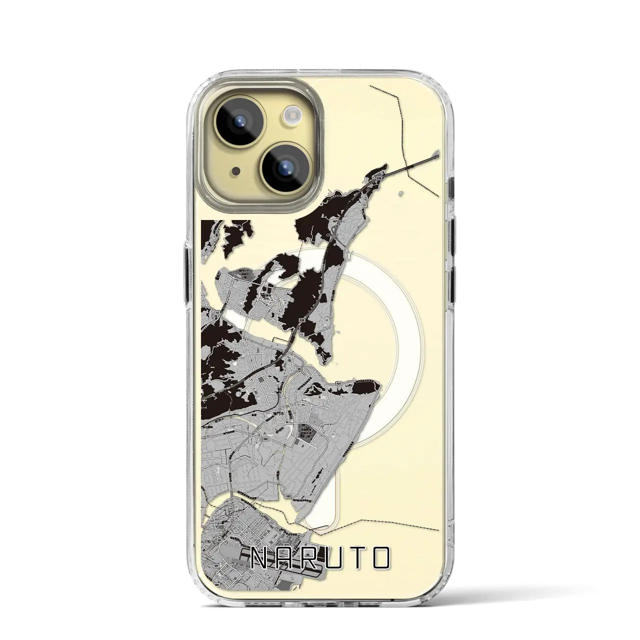 【鳴門(徳島県)】地図柄iPhoneケース(MagSafeタイプ)