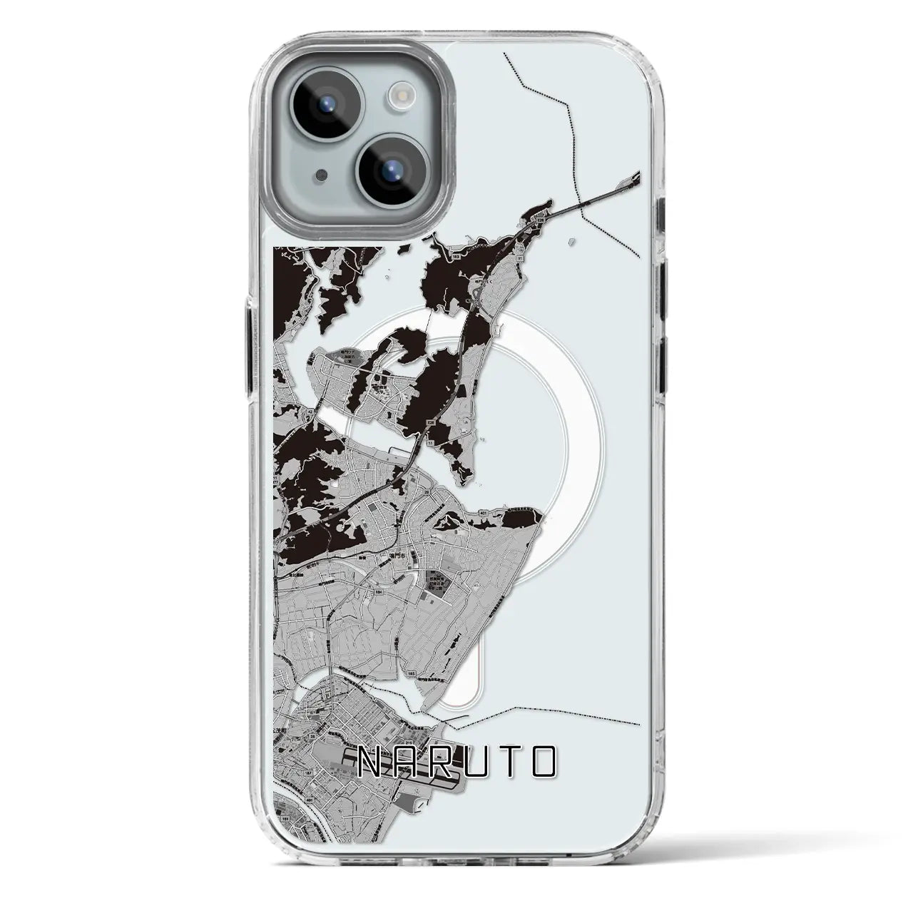 【鳴門(徳島県)】地図柄iPhoneケース(MagSafeタイプ)