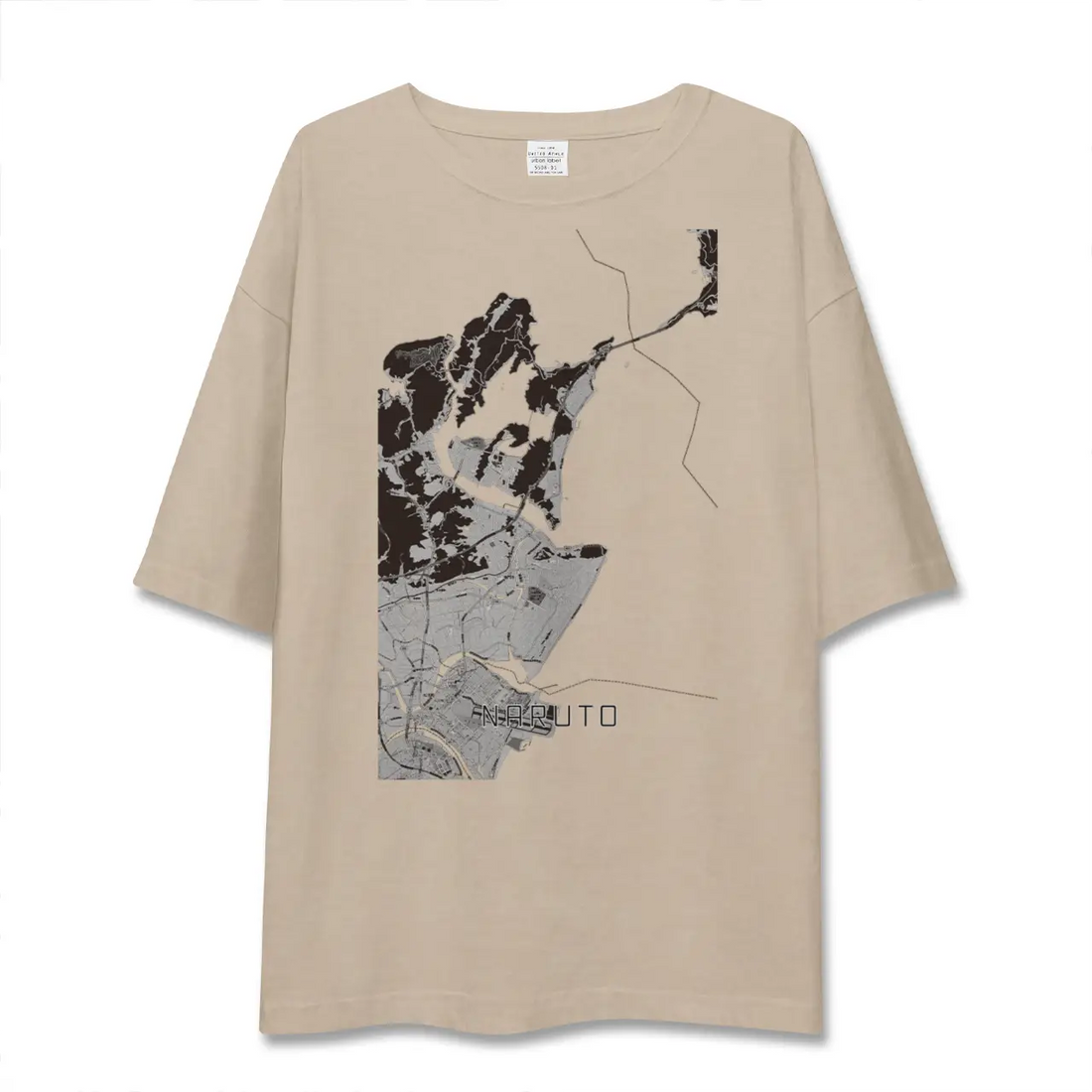 【鳴門(徳島県)】地図柄ビッグシルエットTシャツ