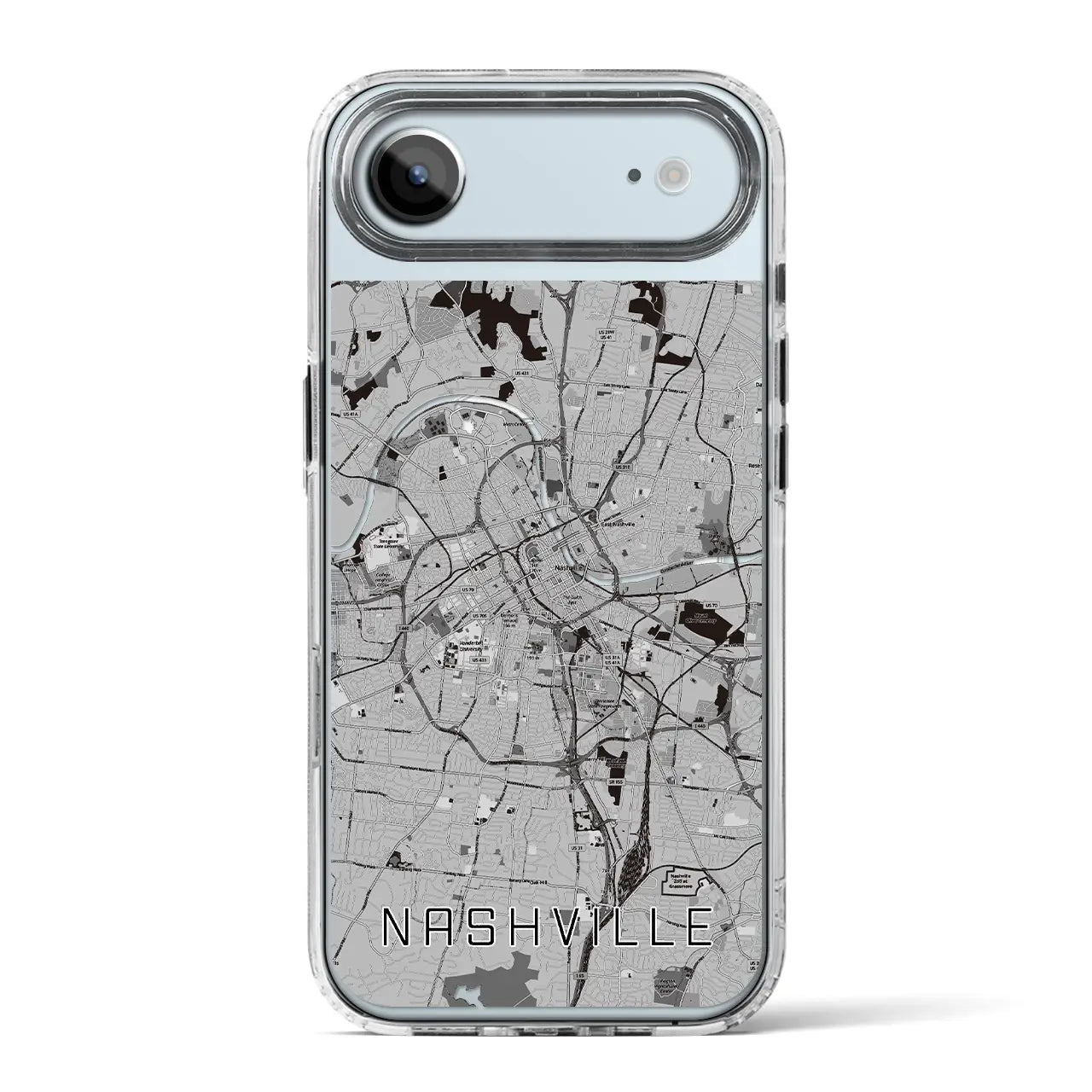 【ナッシュビル(アメリカ)】地図柄iPhoneケース(MagSafeタイプ)