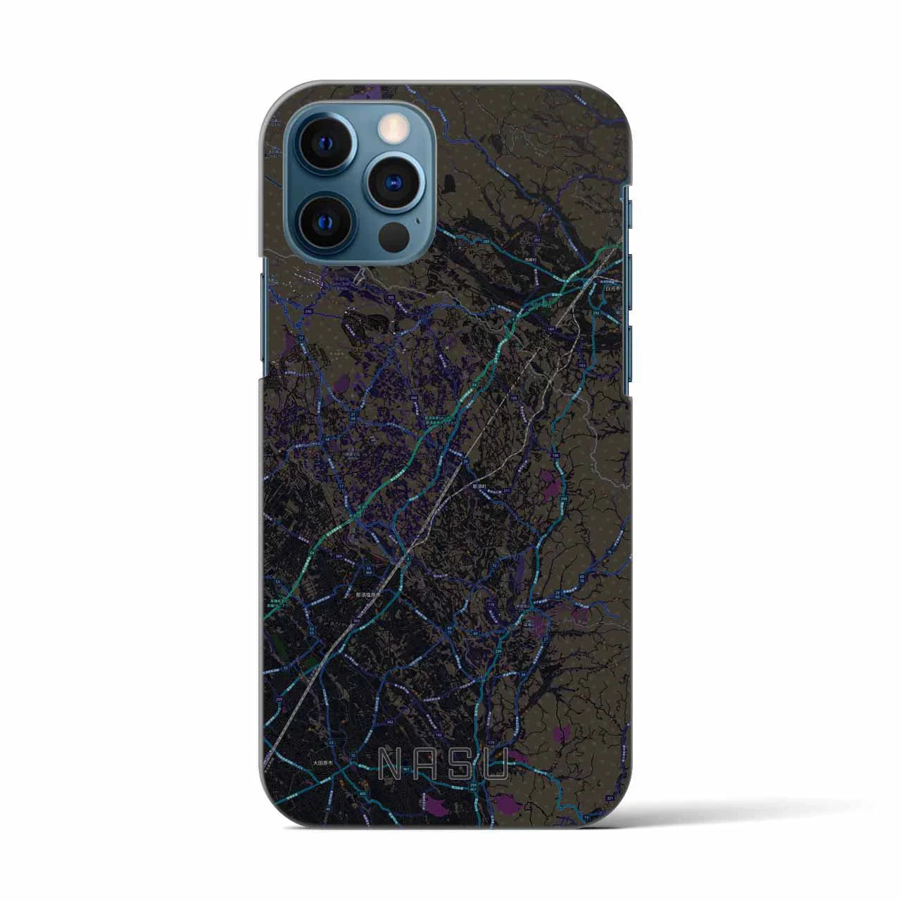 【那須(栃木県)】地図柄iPhoneケース(バックカバータイプ)