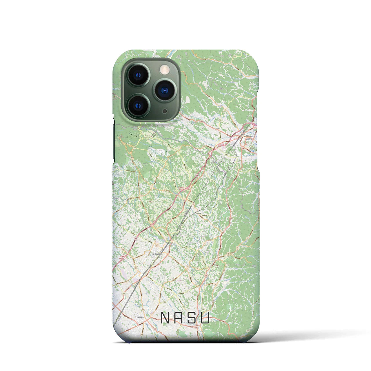 【那須(栃木県)】地図柄iPhoneケース(バックカバータイプ)