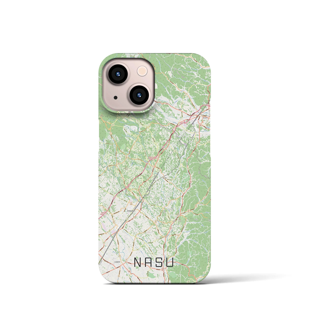【那須(栃木県)】地図柄iPhoneケース(バックカバータイプ)