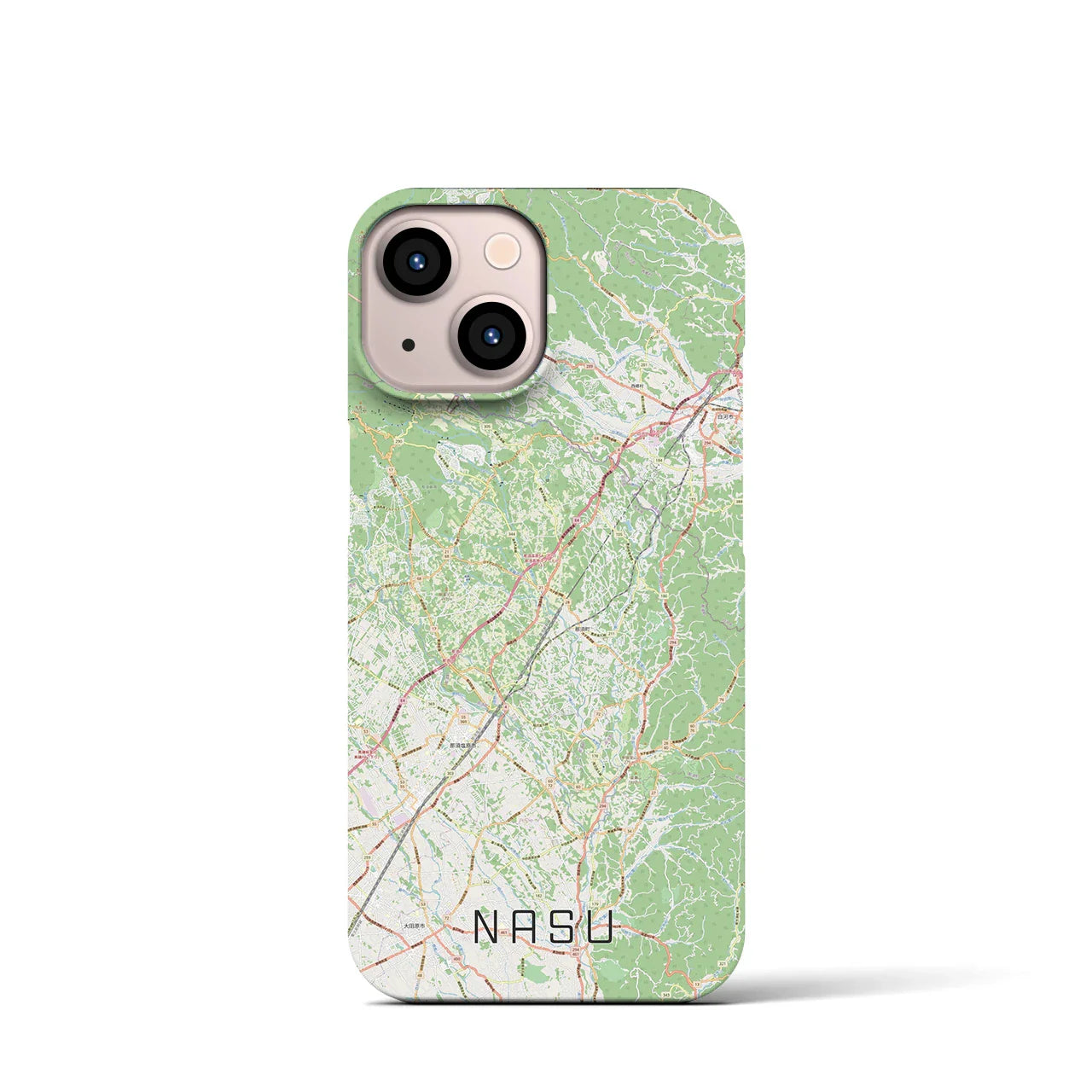 【那須(栃木県)】地図柄iPhoneケース(バックカバータイプ)