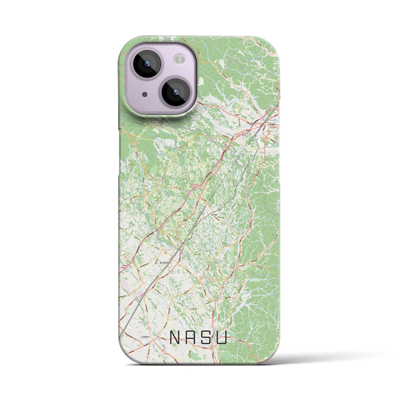 【那須(栃木県)】地図柄iPhoneケース(バックカバータイプ)