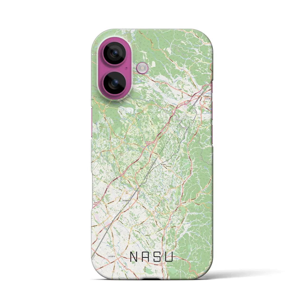 【那須(栃木県)】地図柄iPhoneケース(バックカバータイプ)