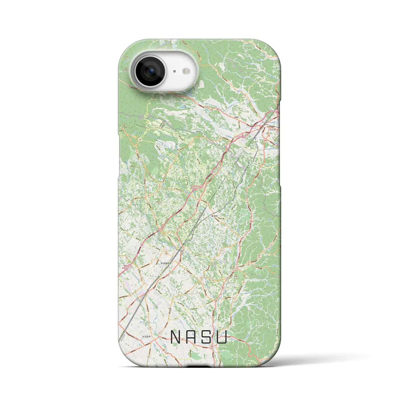 【那須(栃木県)】地図柄iPhoneケース(バックカバータイプ)