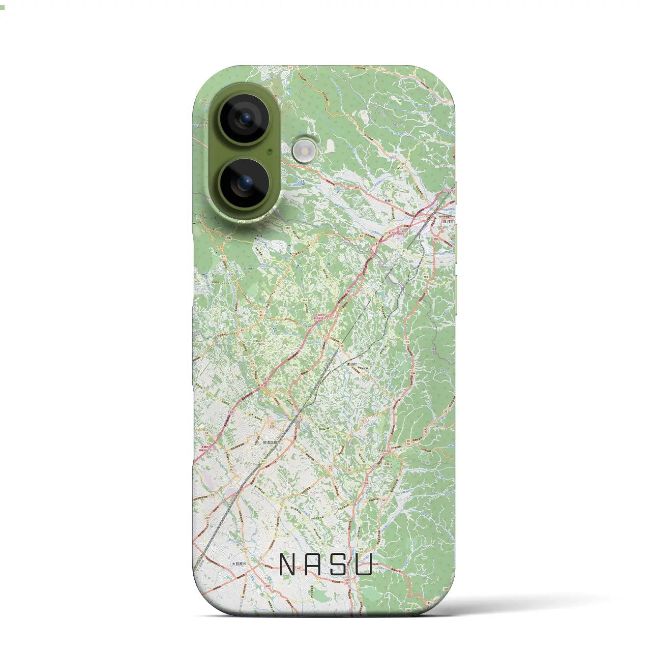【那須(栃木県)】地図柄iPhoneケース(バックカバータイプ)