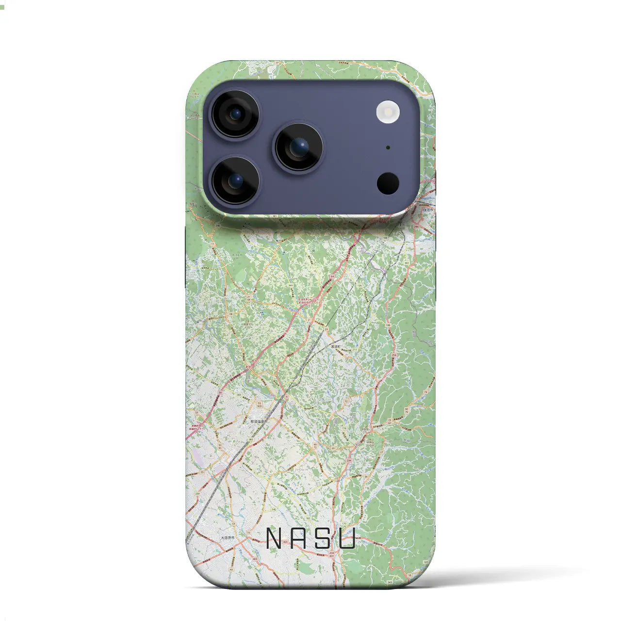 【那須(栃木県)】地図柄iPhoneケース(バックカバータイプ)