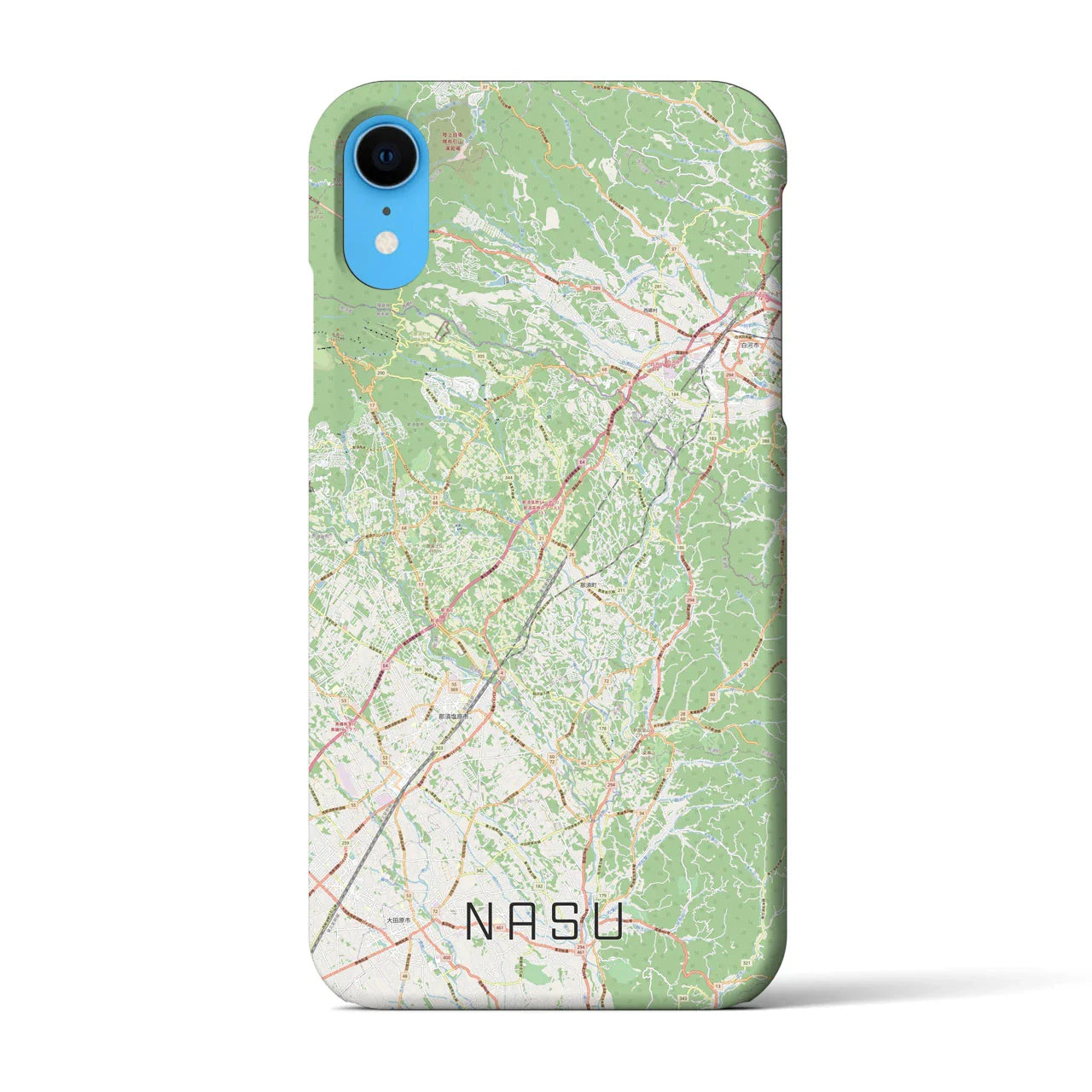 【那須(栃木県)】地図柄iPhoneケース(バックカバータイプ)