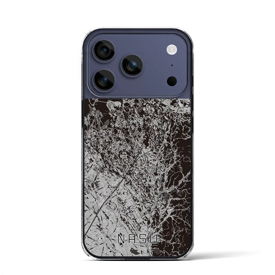 【那須(栃木県)】地図柄iPhoneケース(クリアタイプ)