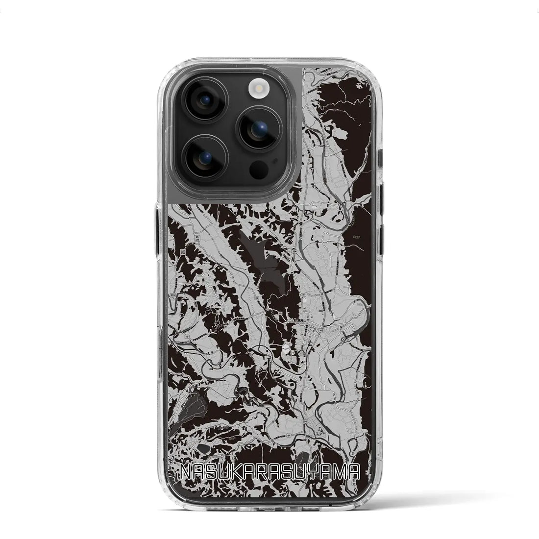【那須烏山(栃木県)】地図柄iPhoneケース(MagSafeタイプ)