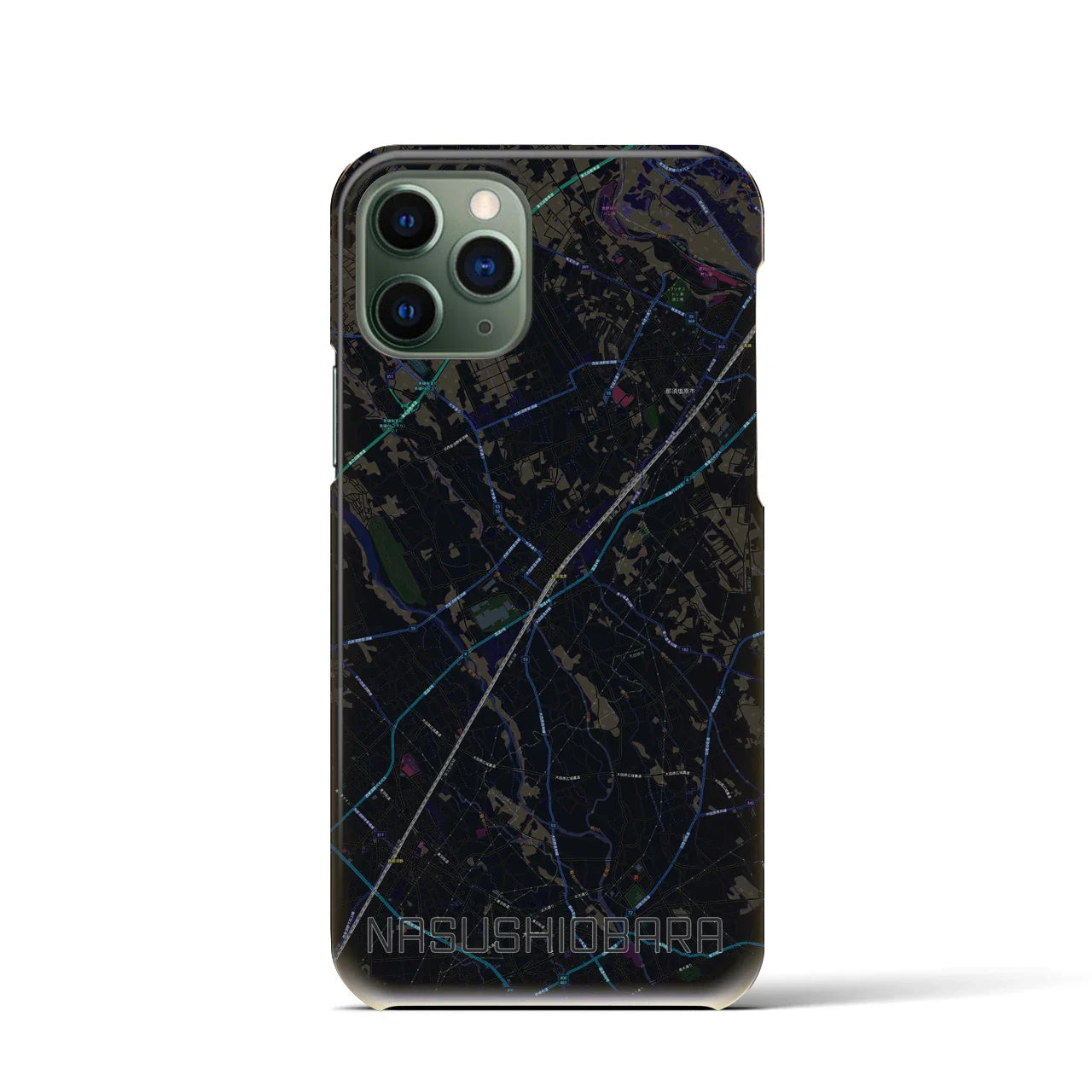 【那須塩原(栃木県)】地図柄iPhoneケース(バックカバータイプ)