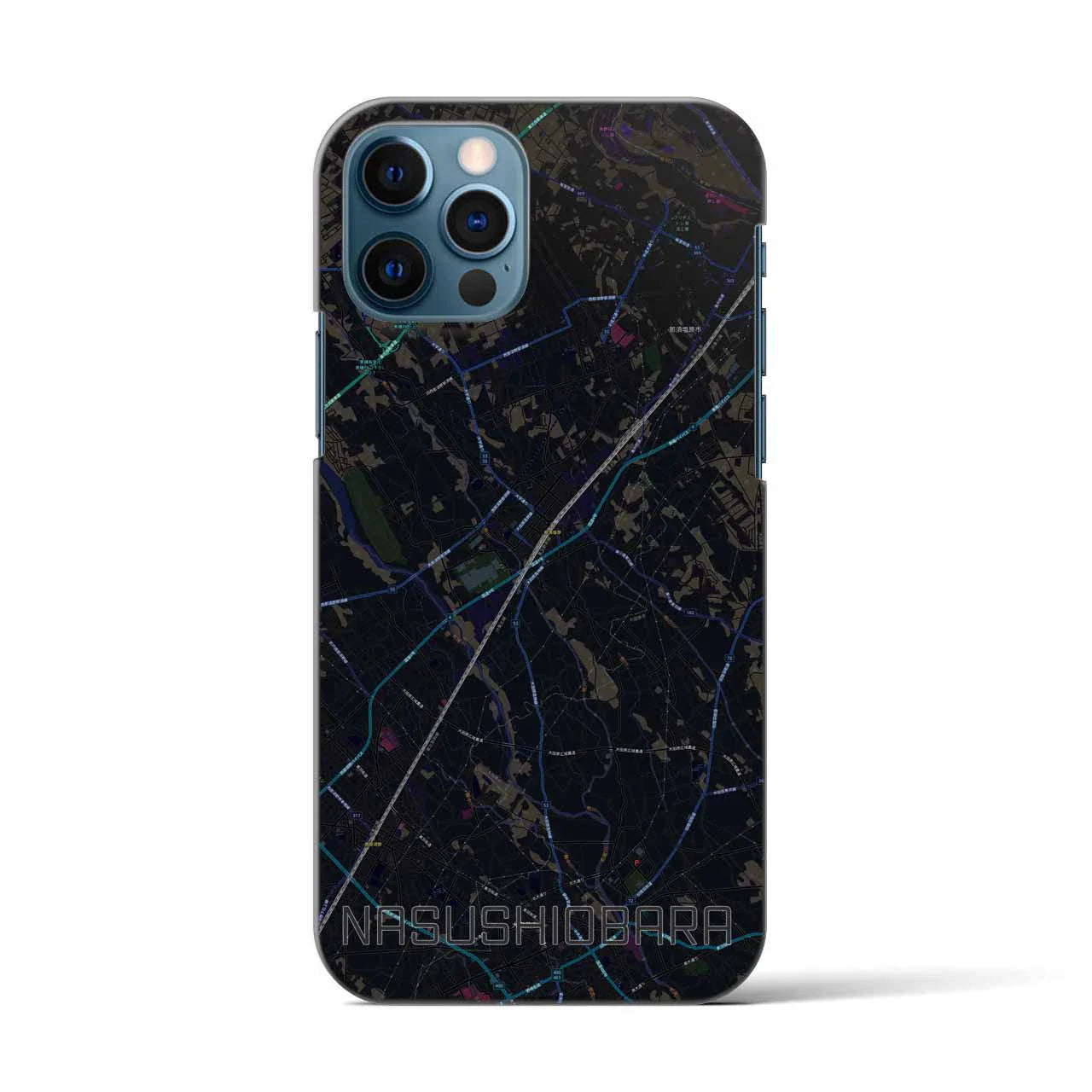 【那須塩原(栃木県)】地図柄iPhoneケース(バックカバータイプ)