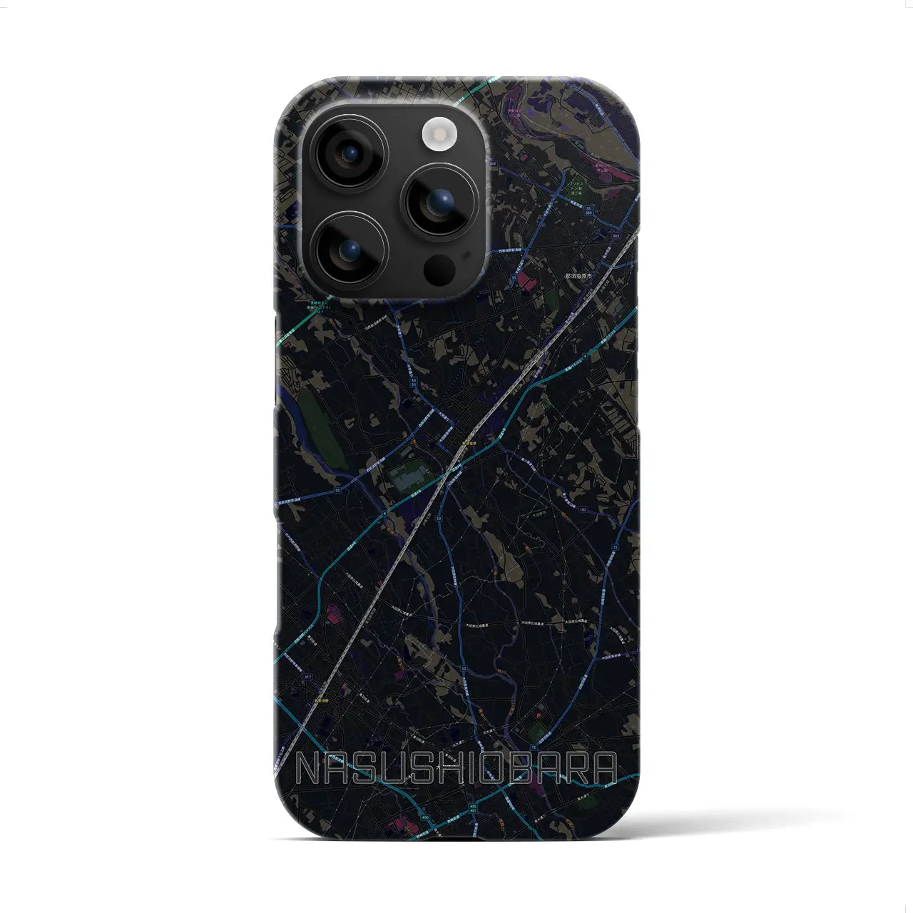 【那須塩原(栃木県)】地図柄iPhoneケース(バックカバータイプ)