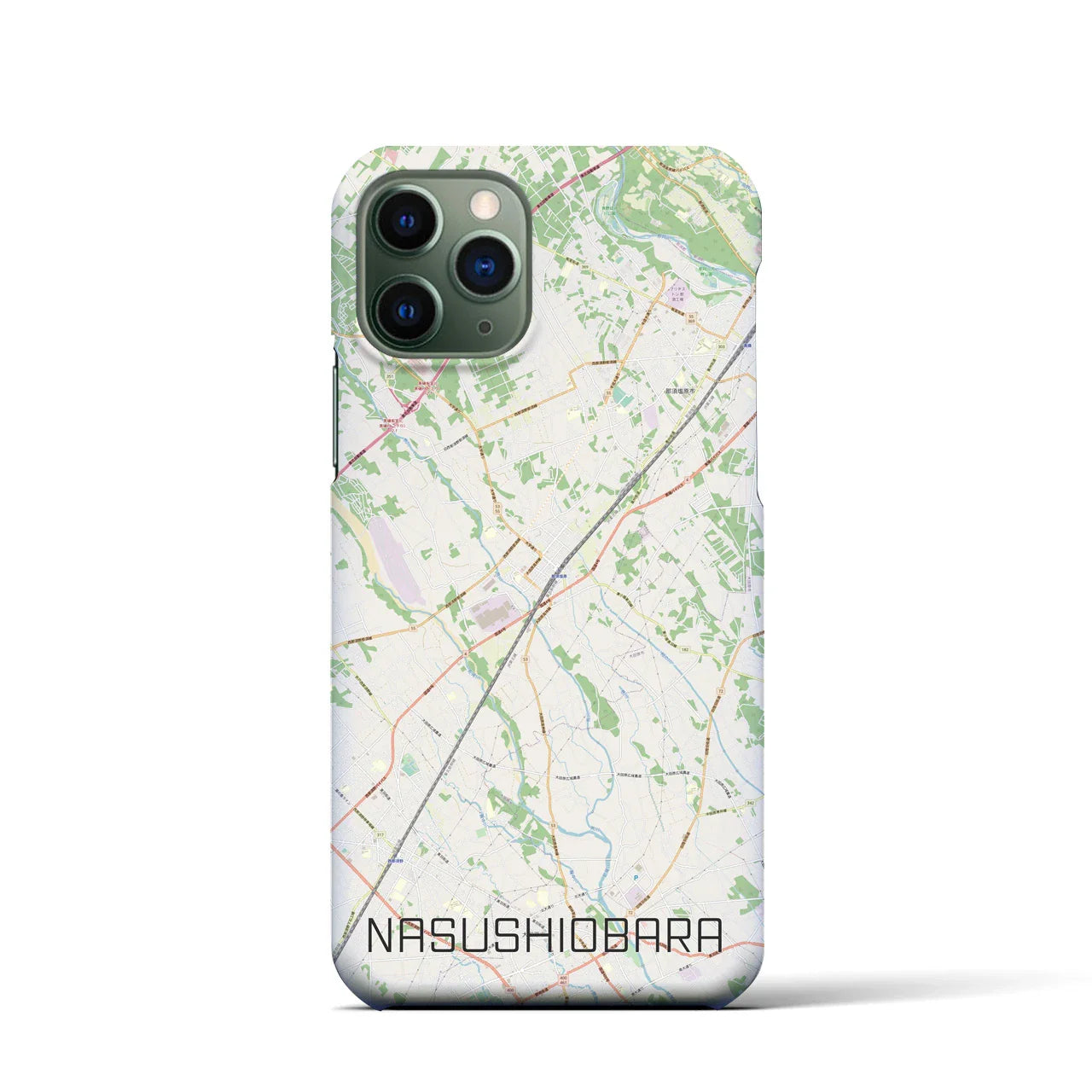 【那須塩原(栃木県)】地図柄iPhoneケース(バックカバータイプ)