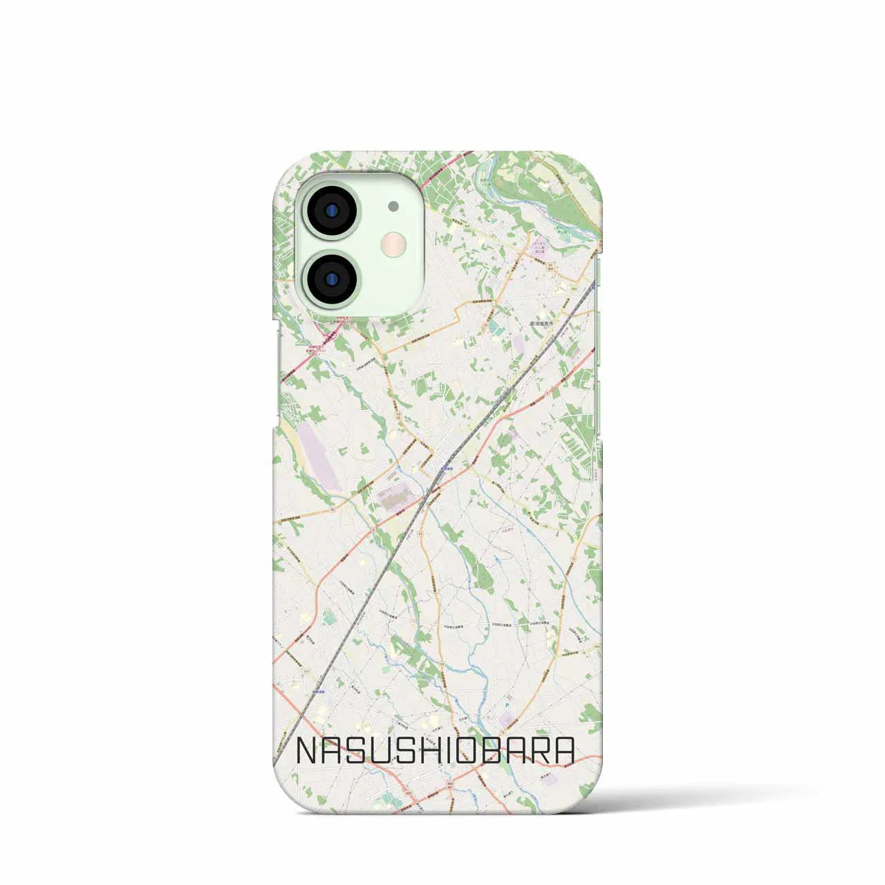 【那須塩原(栃木県)】地図柄iPhoneケース(バックカバータイプ)