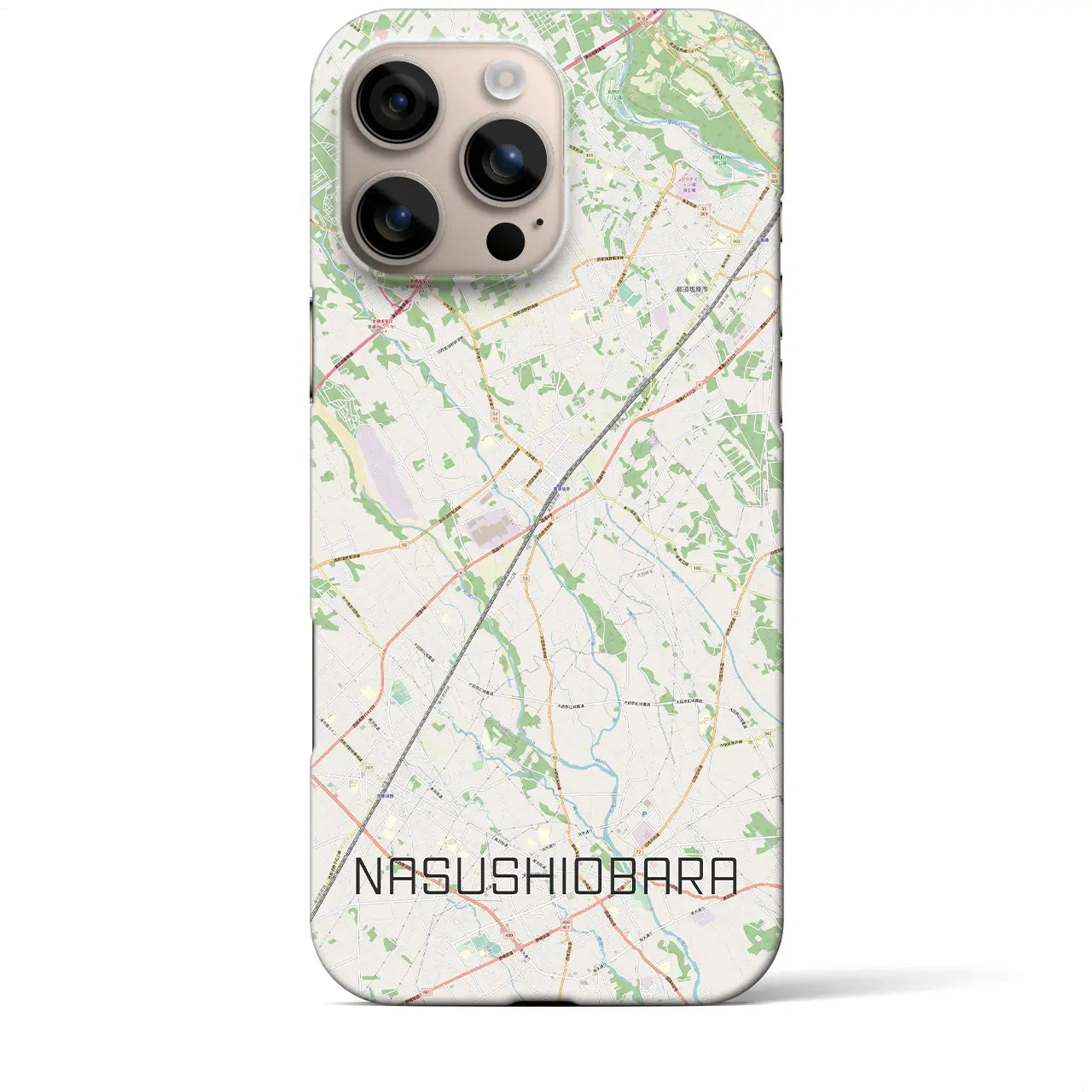 【那須塩原(栃木県)】地図柄iPhoneケース(バックカバータイプ)
