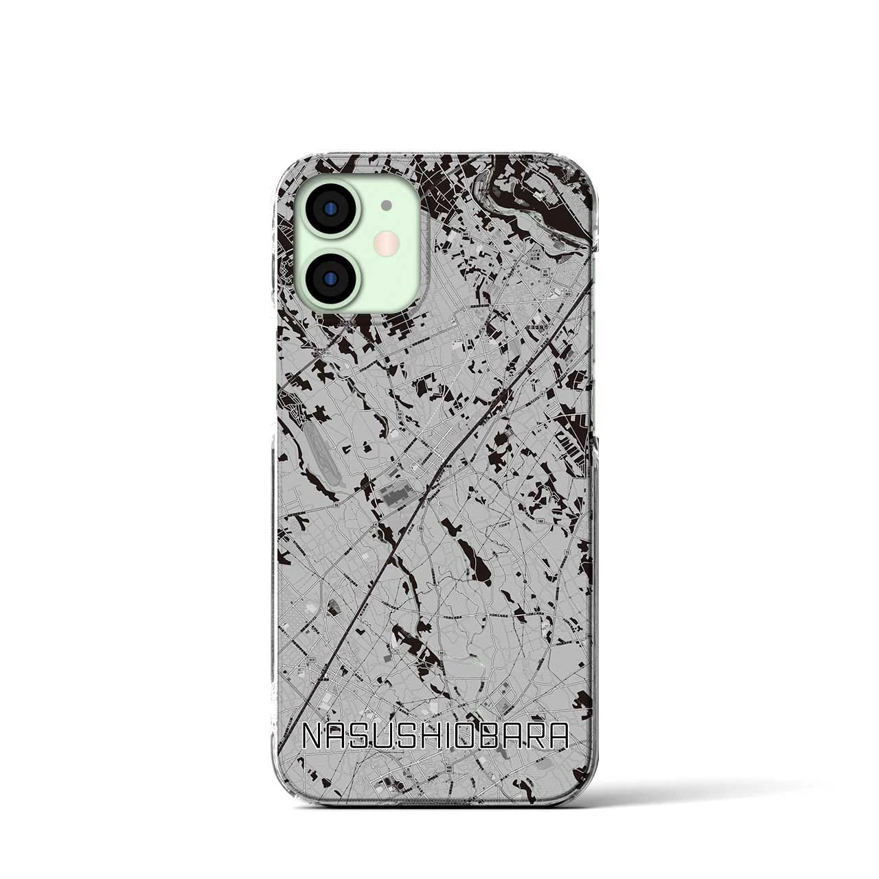 【那須塩原(栃木県)】地図柄iPhoneケース(クリアタイプ)