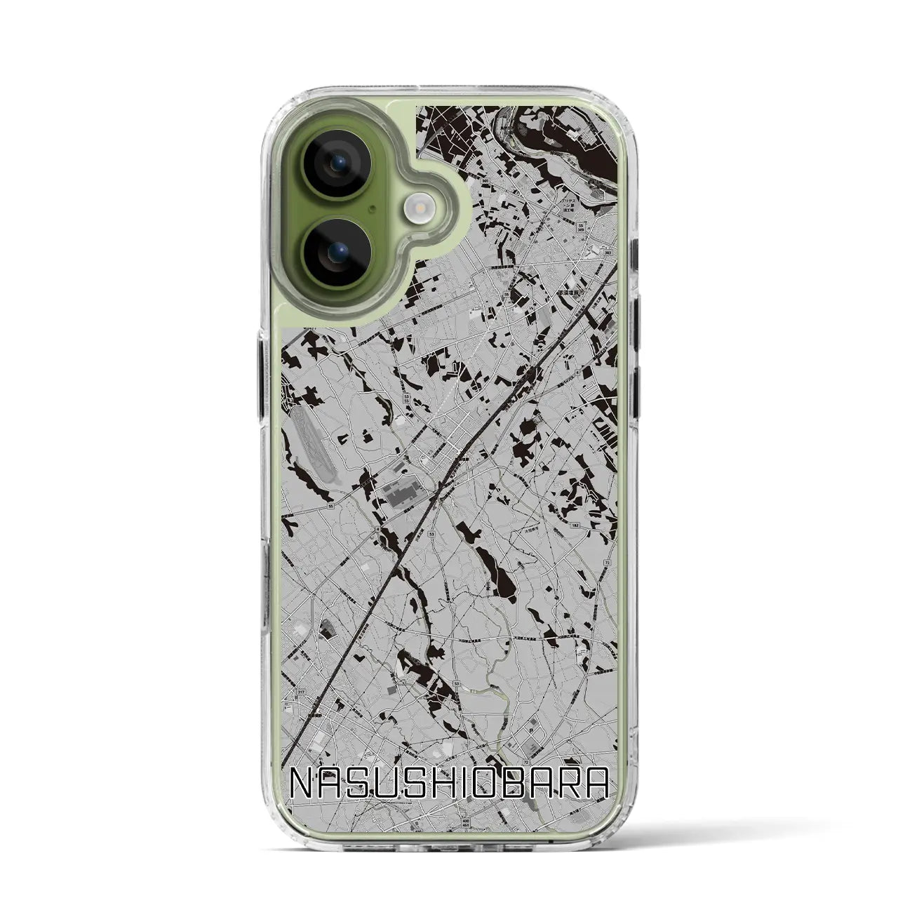 【那須塩原(栃木県)】地図柄iPhoneケース(MagSafeタイプ)