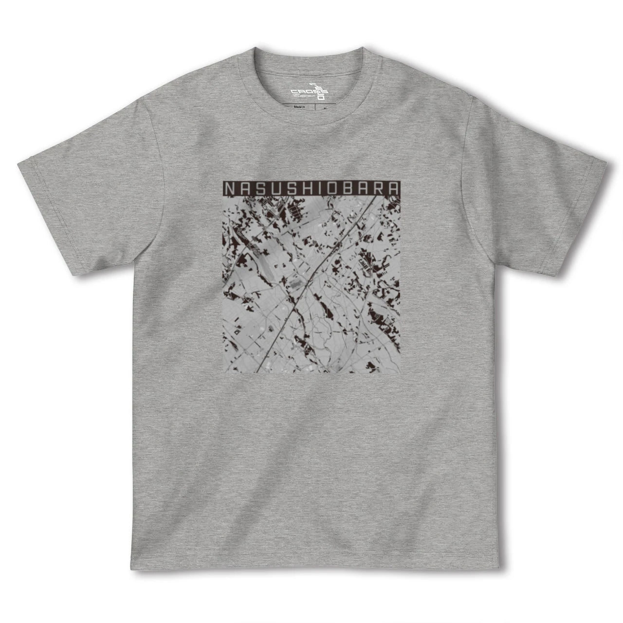 【那須塩原(栃木県)】地図柄ヘビーウェイトTシャツ