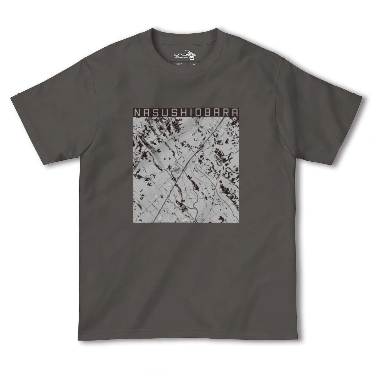 【那須塩原(栃木県)】地図柄ヘビーウェイトTシャツ