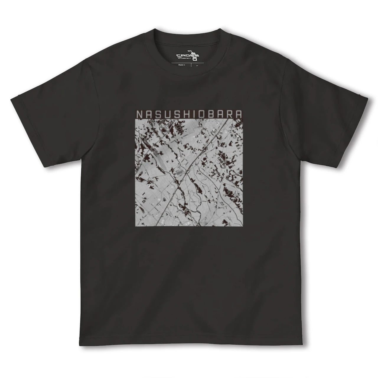 【那須塩原(栃木県)】地図柄ヘビーウェイトTシャツ