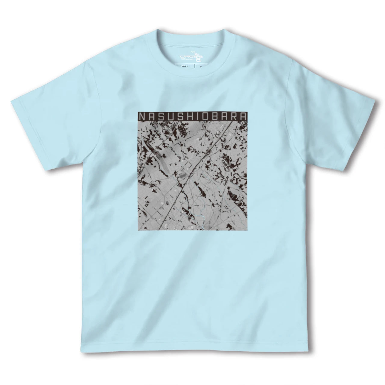 【那須塩原(栃木県)】地図柄ヘビーウェイトTシャツ