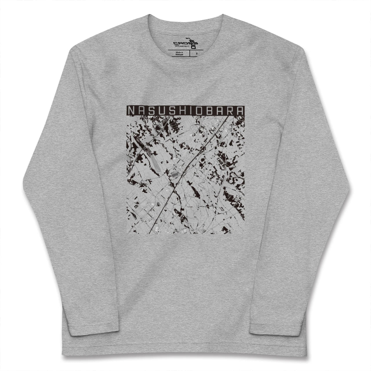 【那須塩原(栃木県)】地図柄ロングスリーブTシャツ