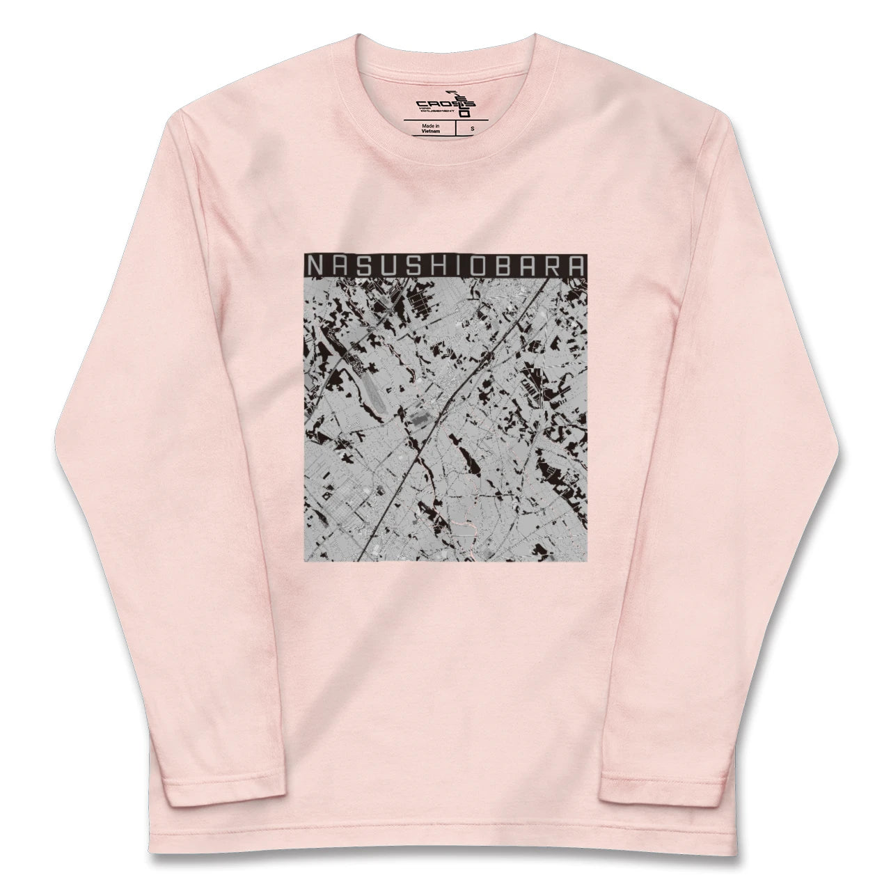 【那須塩原(栃木県)】地図柄ロングスリーブTシャツ