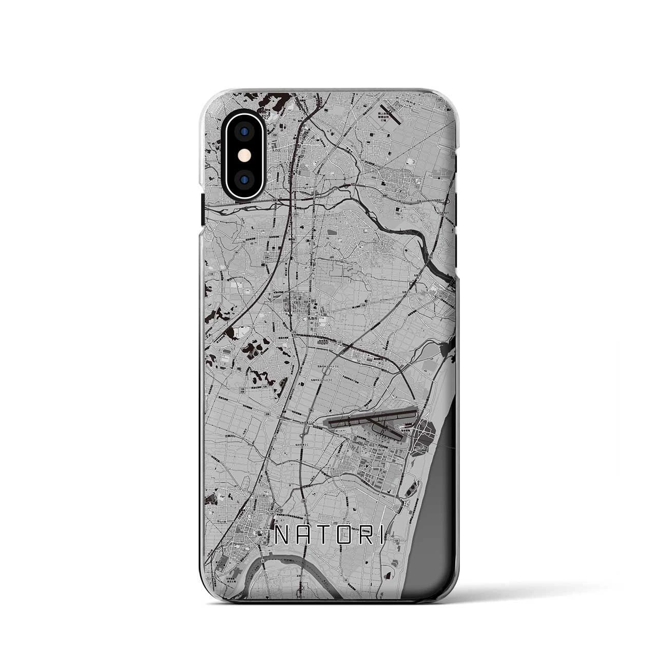 【名取(宮城県)】地図柄iPhoneケース(クリアタイプ)