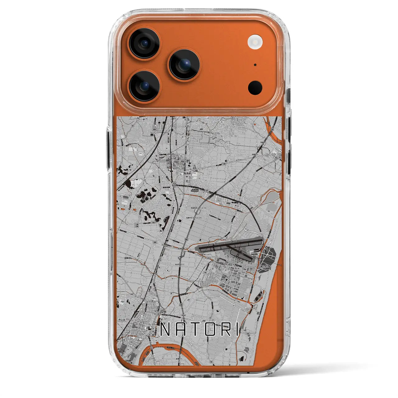 【名取(宮城県)】地図柄iPhoneケース(MagSafeタイプ)