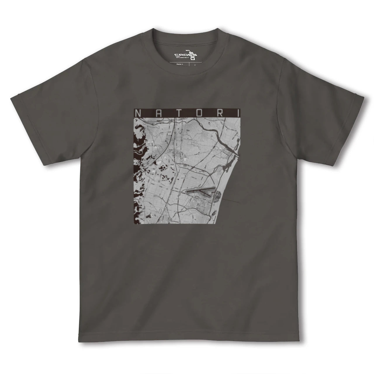 【名取(宮城県)】地図柄ヘビーウェイトTシャツ