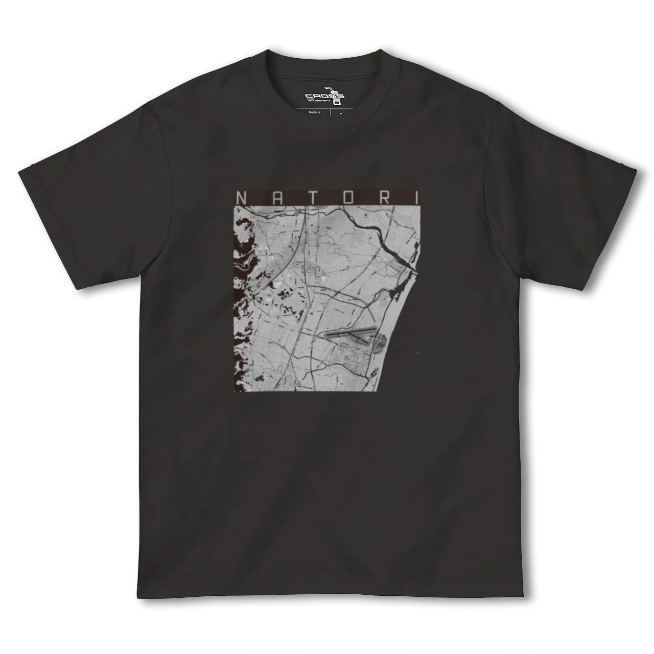 【名取(宮城県)】地図柄ヘビーウェイトTシャツ