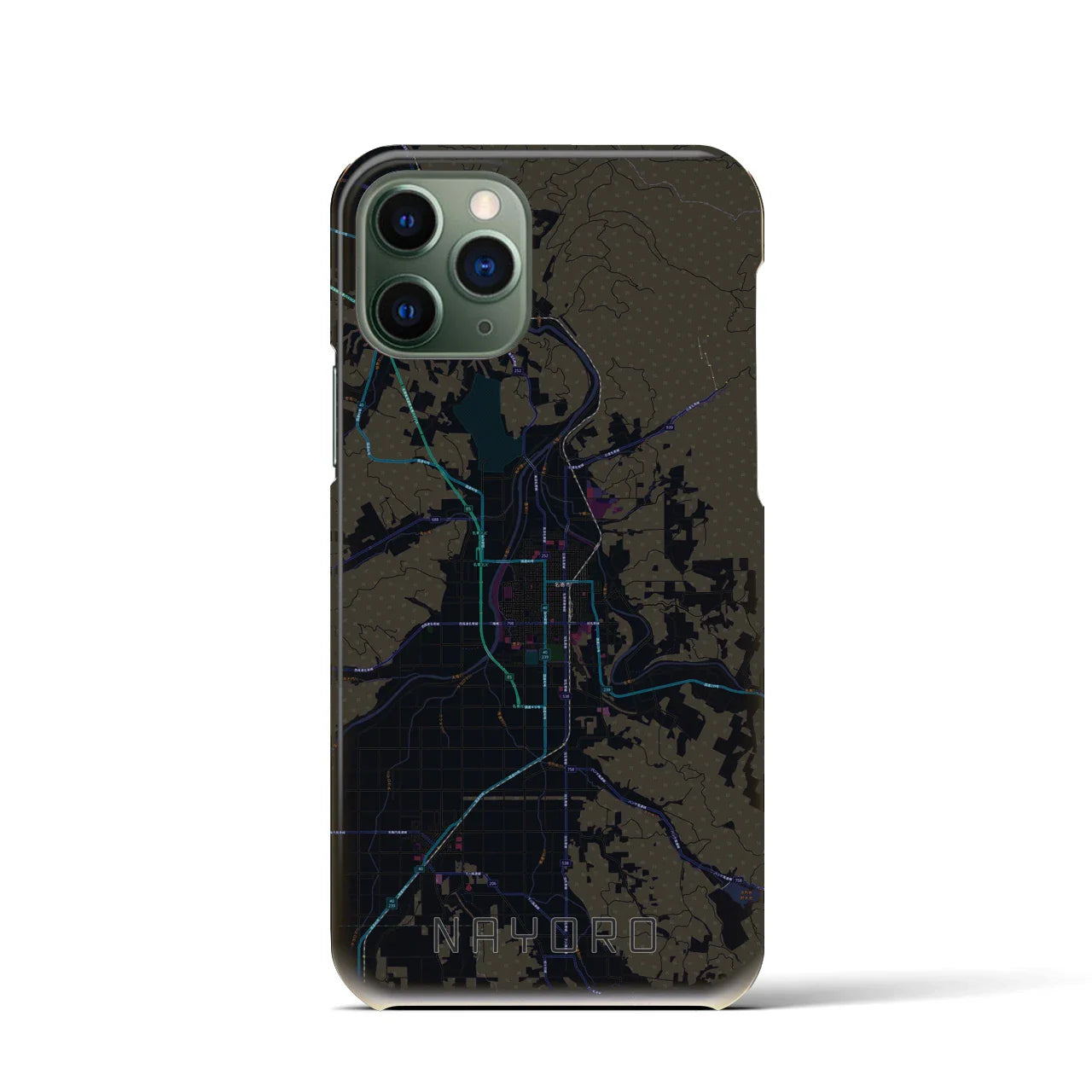 【名寄(北海道)】地図柄iPhoneケース(バックカバータイプ)