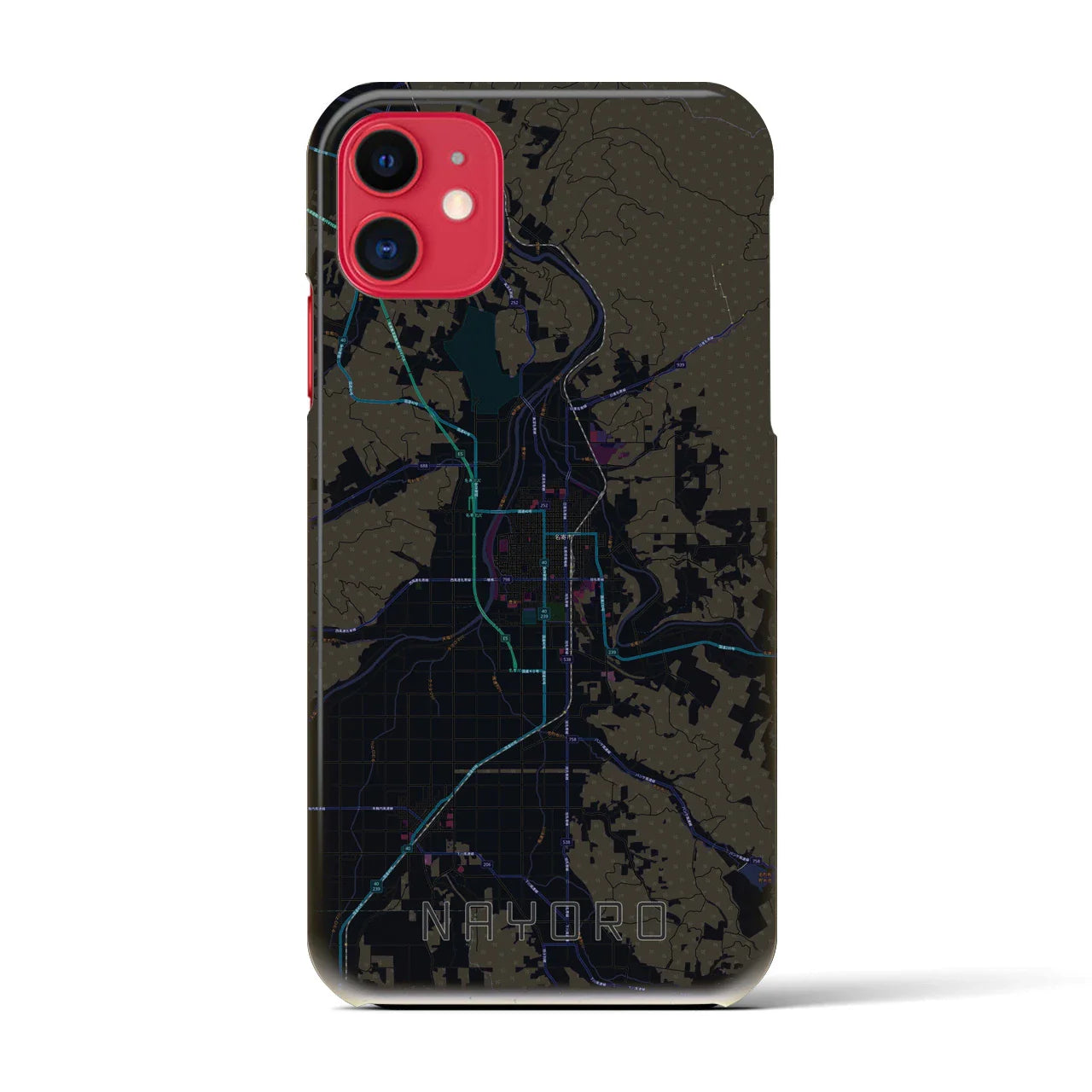 【名寄(北海道)】地図柄iPhoneケース(バックカバータイプ)