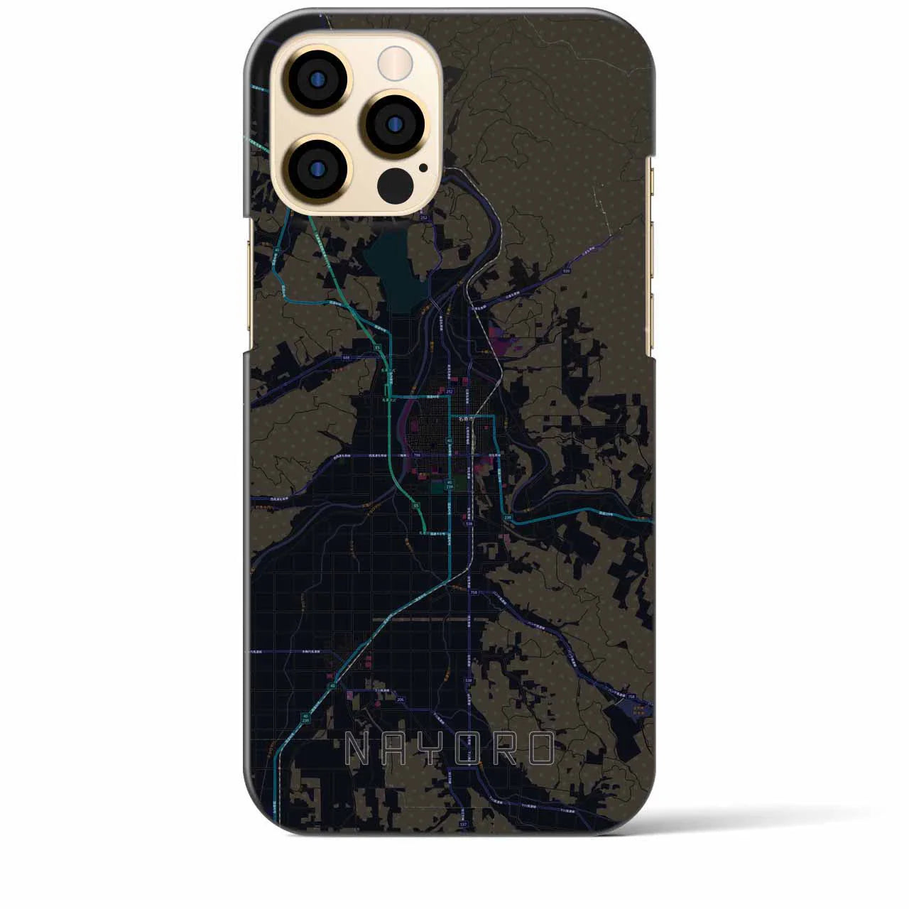 【名寄(北海道)】地図柄iPhoneケース(バックカバータイプ)