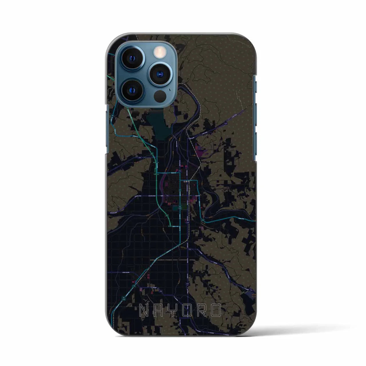 【名寄(北海道)】地図柄iPhoneケース(バックカバータイプ)