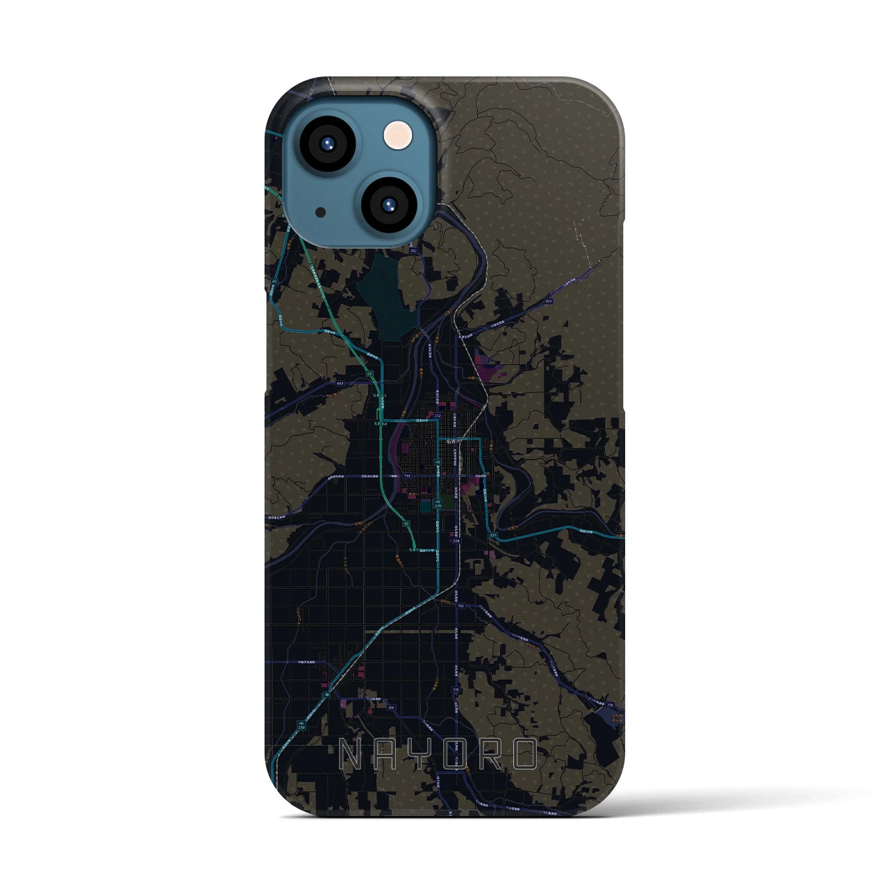 【名寄(北海道)】地図柄iPhoneケース(バックカバータイプ)