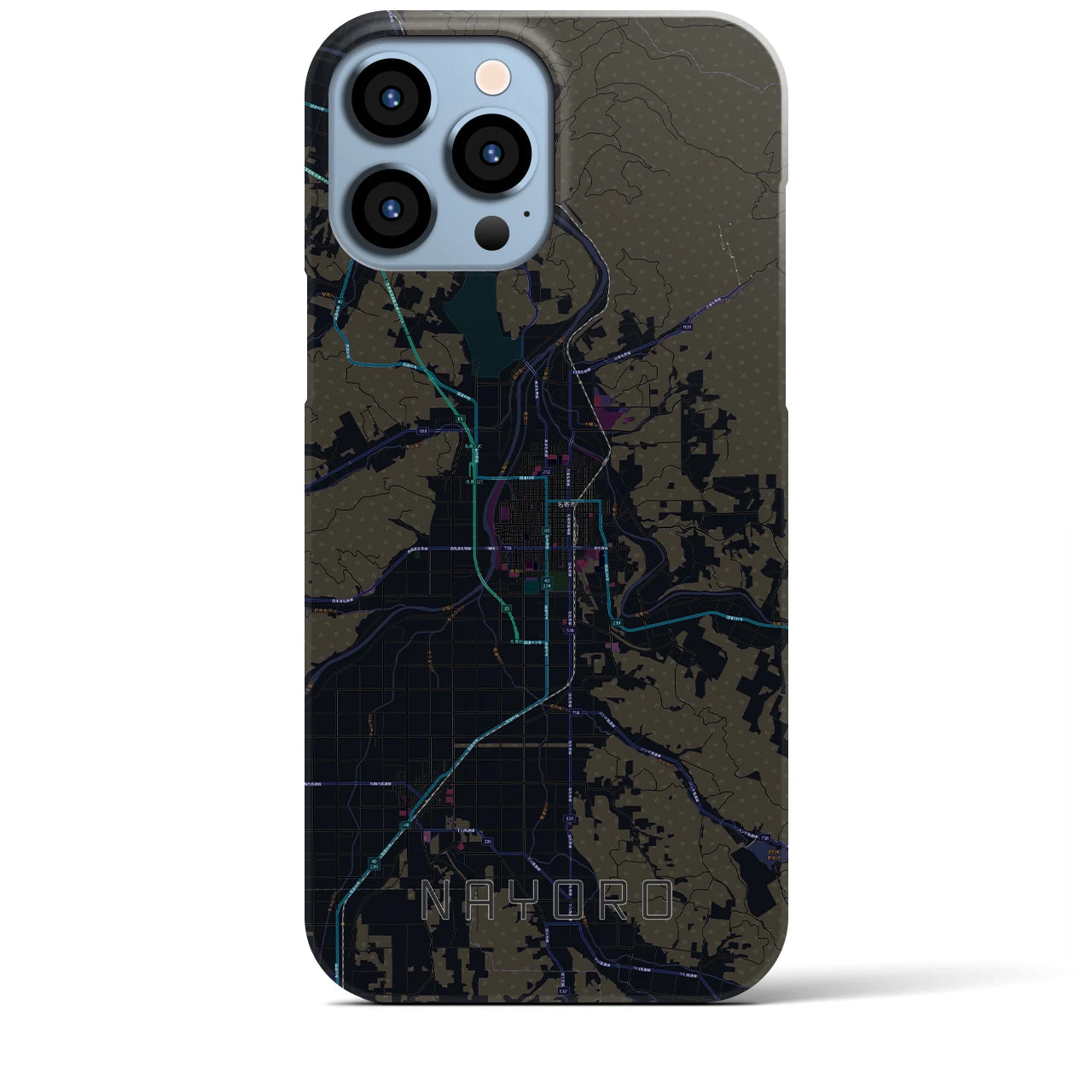 【名寄(北海道)】地図柄iPhoneケース(バックカバータイプ)