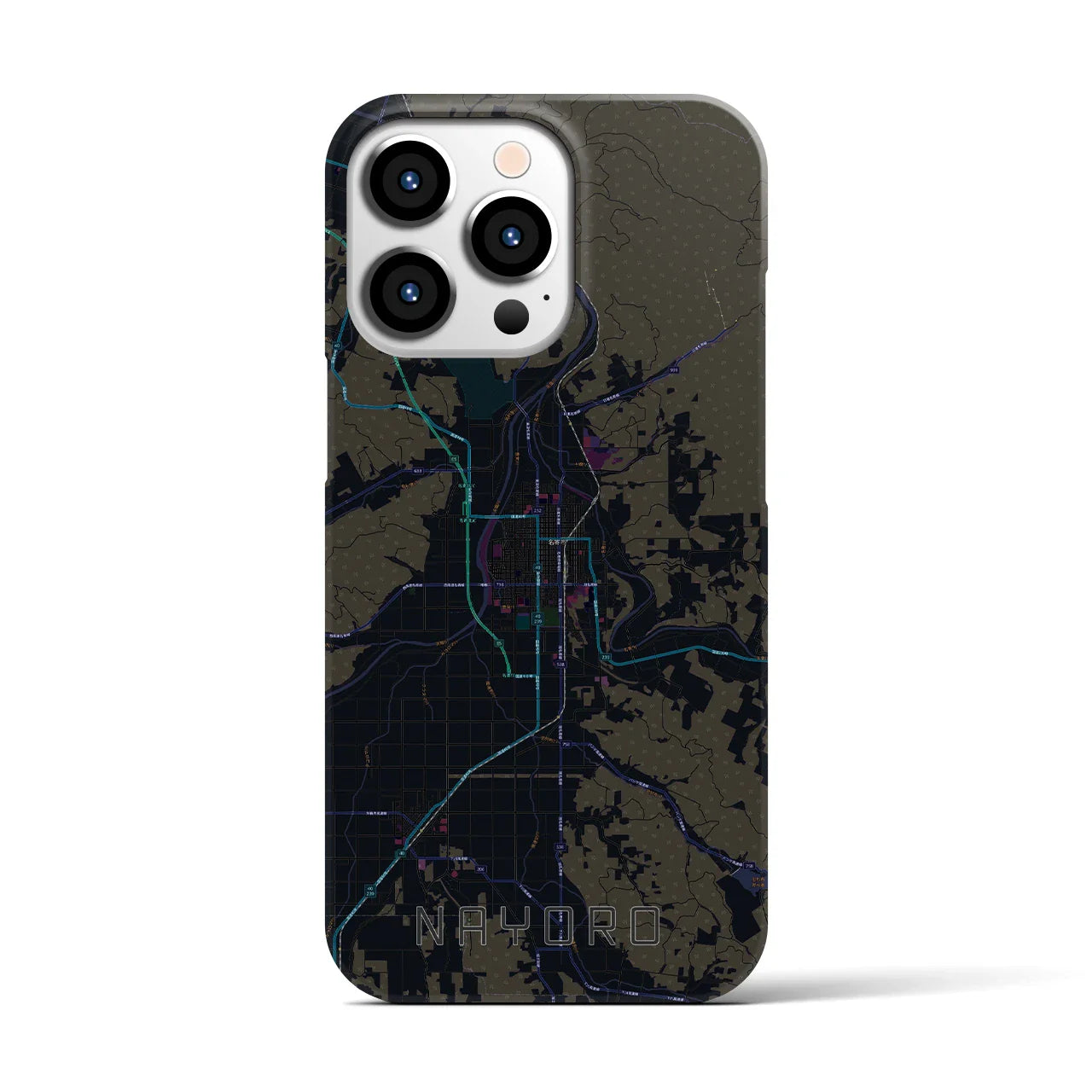 【名寄(北海道)】地図柄iPhoneケース(バックカバータイプ)