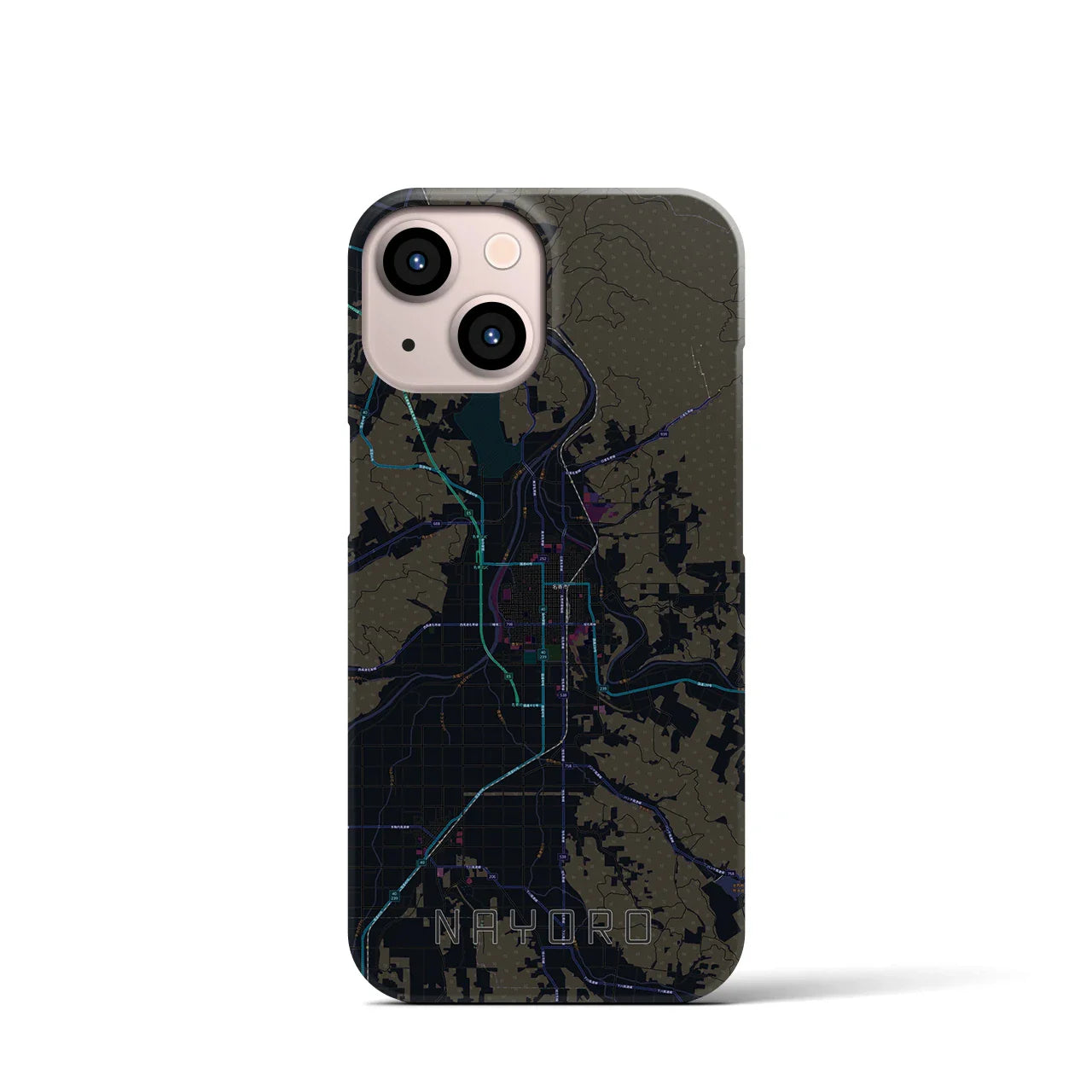 【名寄(北海道)】地図柄iPhoneケース(バックカバータイプ)
