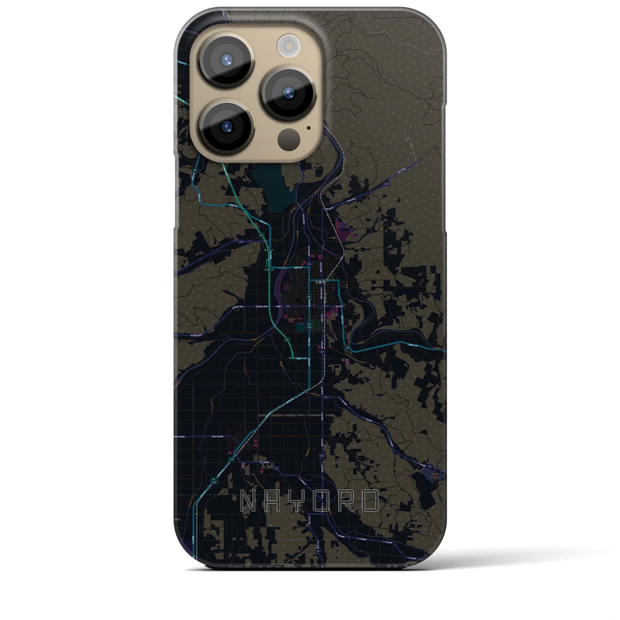 【名寄(北海道)】地図柄iPhoneケース(バックカバータイプ)