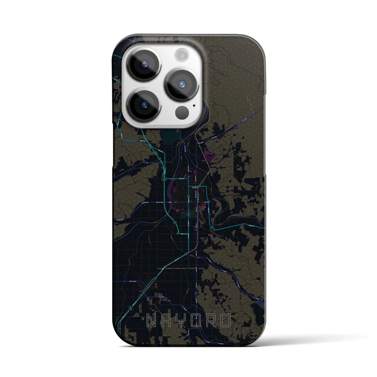 【名寄(北海道)】地図柄iPhoneケース(バックカバータイプ)