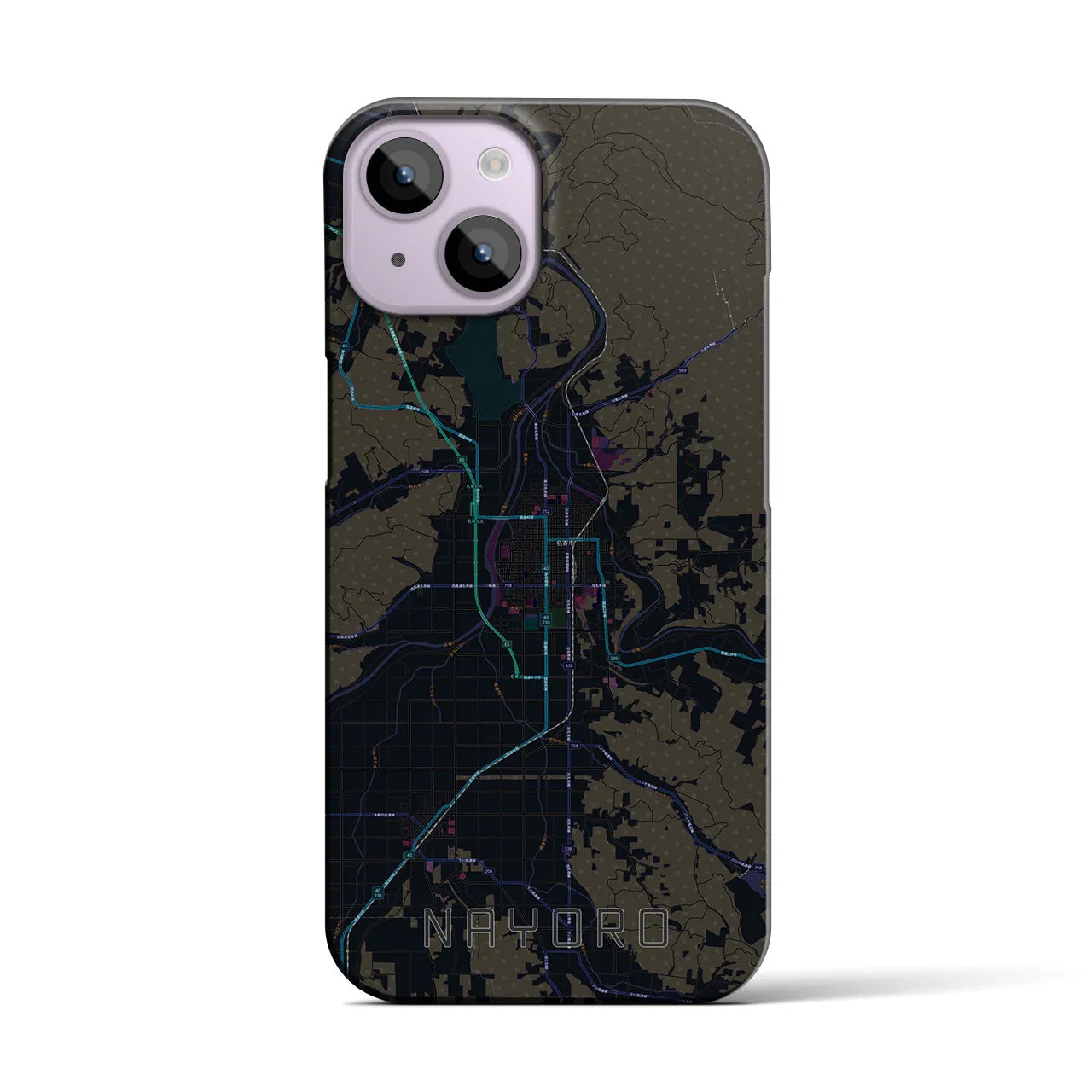 【名寄(北海道)】地図柄iPhoneケース(バックカバータイプ)